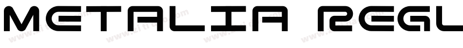 Metalia Regular字体转换